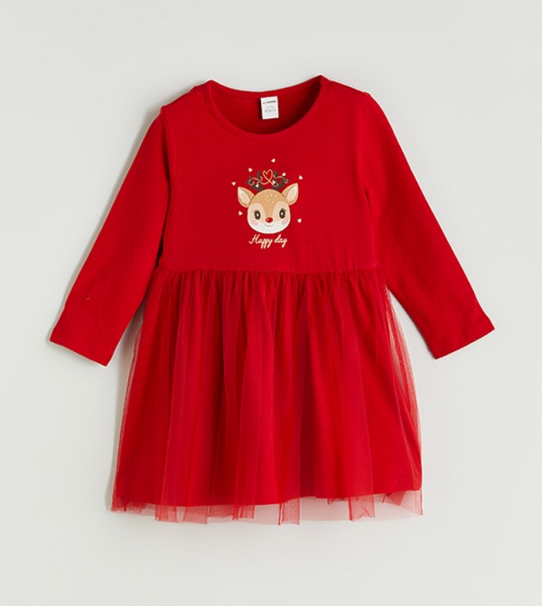 LC Waikiki Party Dress - Red Party Dress