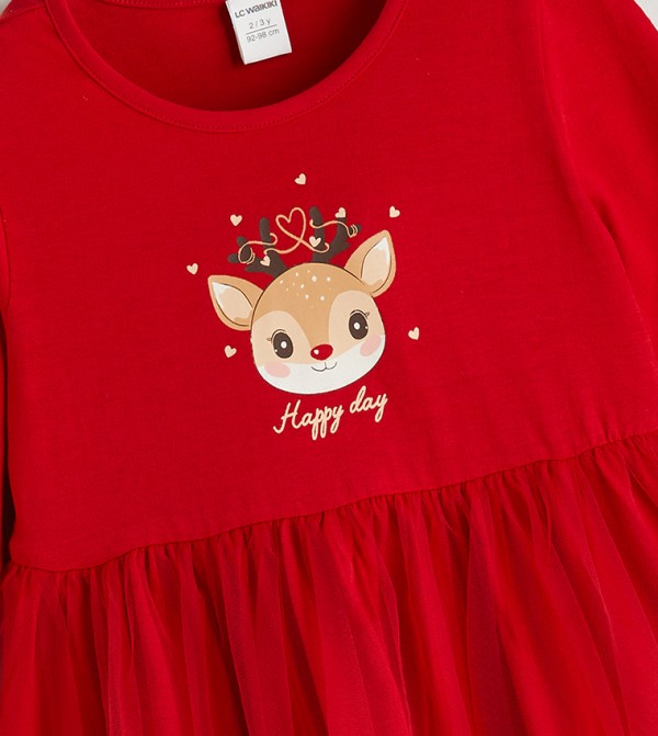 LC Waikiki Party Dress - Red Party Dress