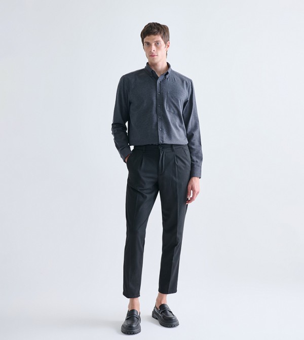 LC Waikiki  Shirts - Grey Long Sleeves