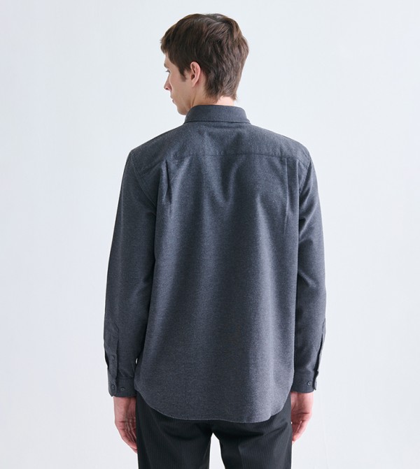 LC Waikiki  Shirts - Grey Long Sleeves