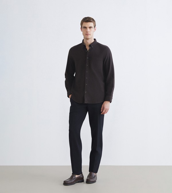 LC Waikiki Shirts - Brown Long Sleeves