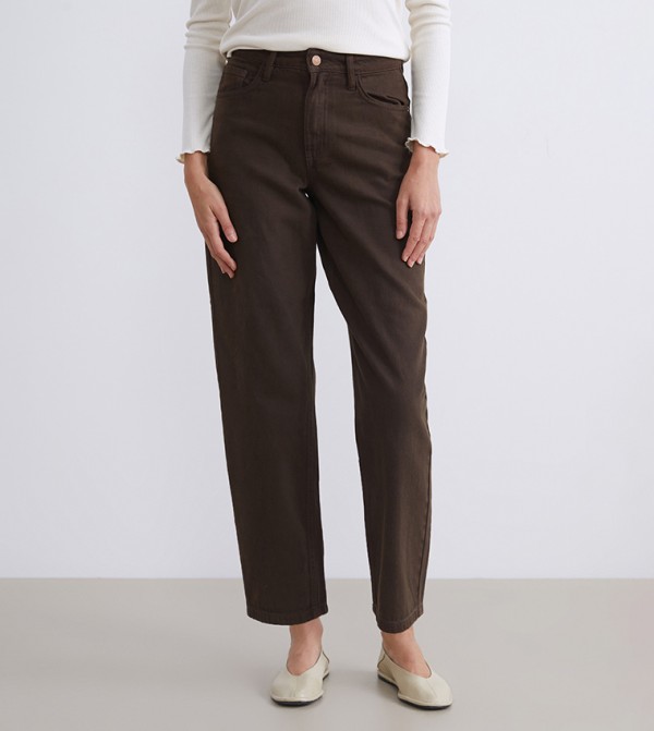 LC Waikiki  Jeans - Brown Straight Jeans