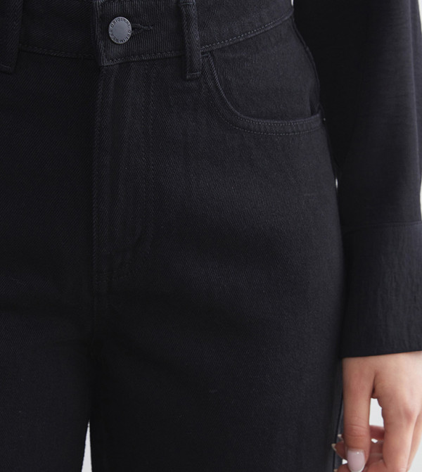 اٍل سي واي كيكي ملابس - أسود Wide Leg Jeans