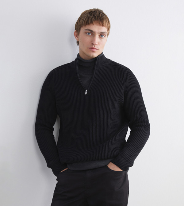 LC Waikiki Sweaters & Cardigans - Black Turtle neck Sweaters