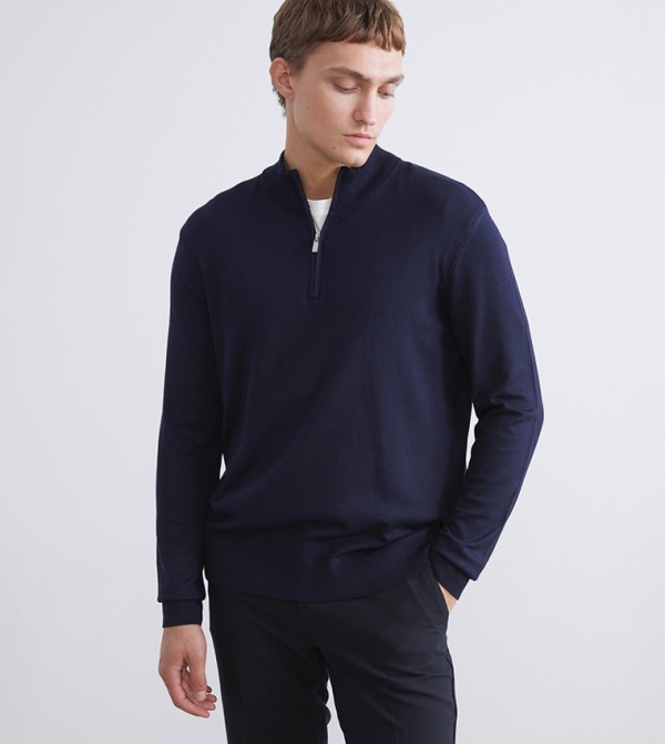 LC Waikiki  Sweaters & Cardigans - Navy Turtle neck Sweaters