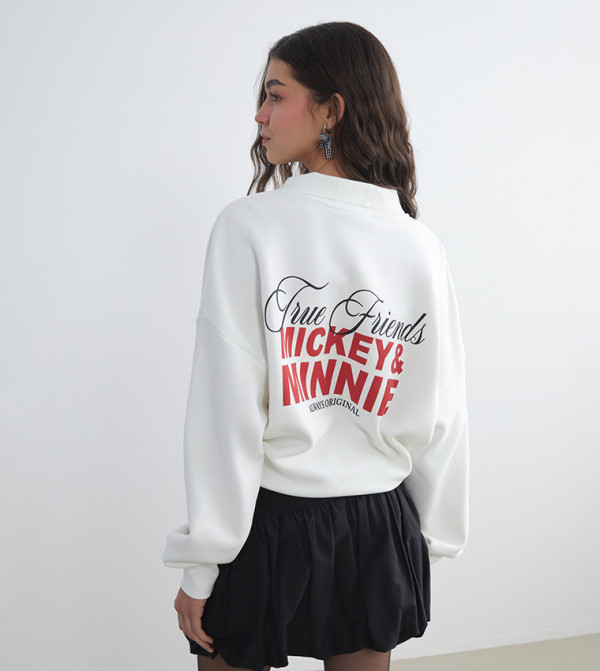 LC Waikiki  Hoodies & Sweatshirts - White Sweatshirts