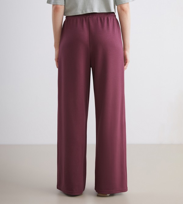 LC Waikiki  Sportswear - Burgundy Track Pants & Joggers