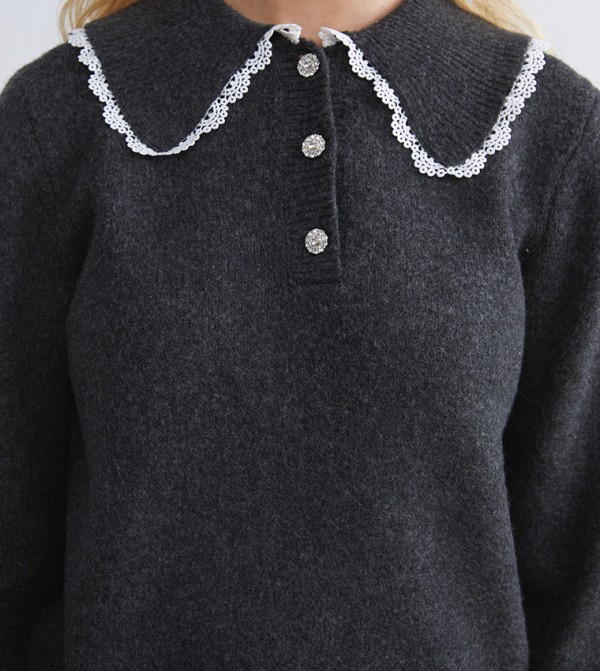 اٍل سي واي كيكي  بلوزات - فحمي Casual Tops