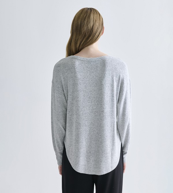 LC Waikiki  Clothing - Grey Long Sleeve T-Shirts