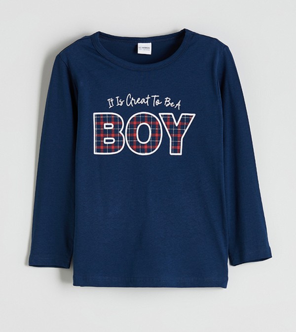 اٍل سي واي كيكي  ملابس - كحلي مجموعات بلايز وبيجامة