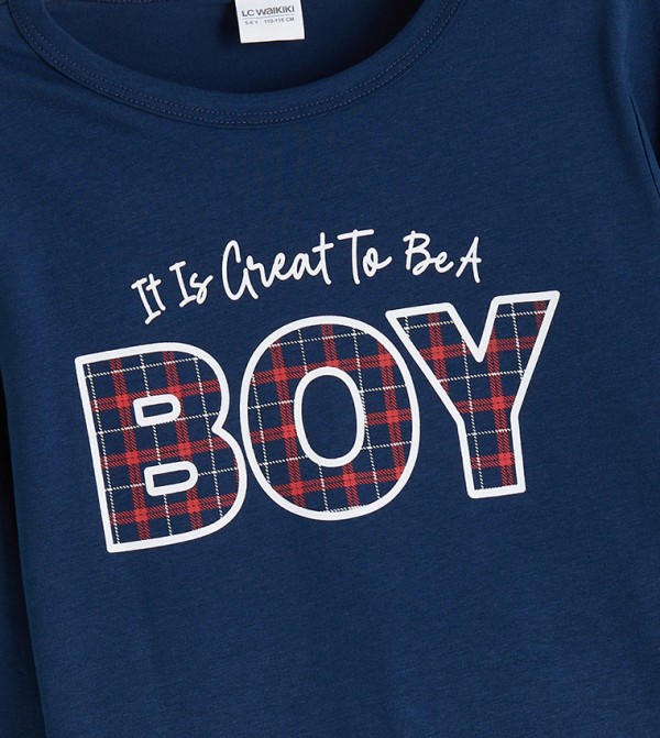 اٍل سي واي كيكي  ملابس - كحلي مجموعات بلايز وبيجامة