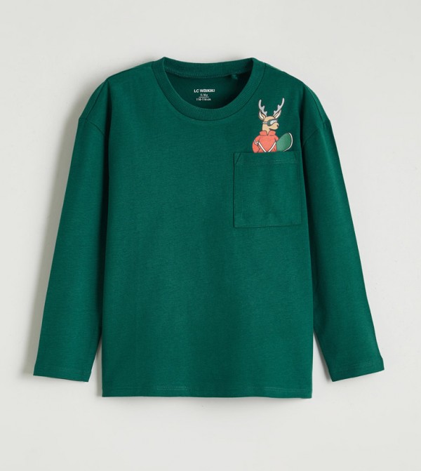 LC Waikiki  Topwear - Green T-shirts