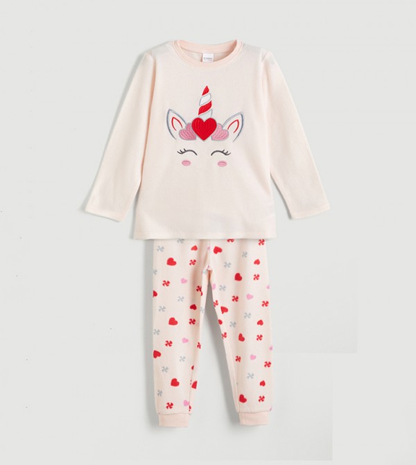 اٍل سي واي كيكي  comfy-edit - وردي مجموعات بلايز وبيجامة