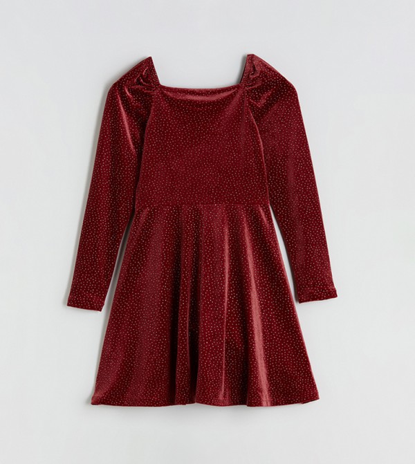LC Waikiki  Party Dress - Maroon Party Dress