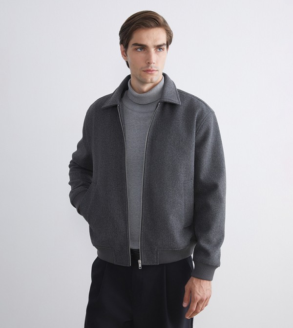 LC Waikiki  Overcoats - Charcoal Overcoats