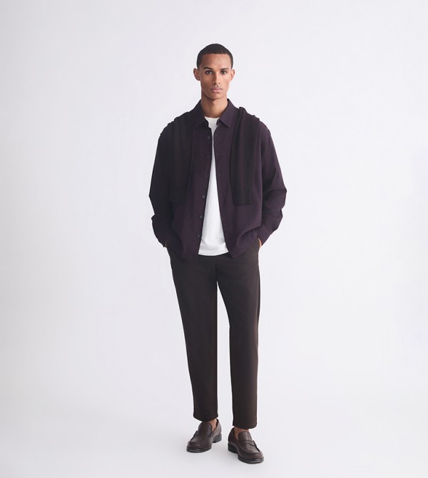 اٍل سي واي كيكي قمصان - بني محمر Long Sleeves