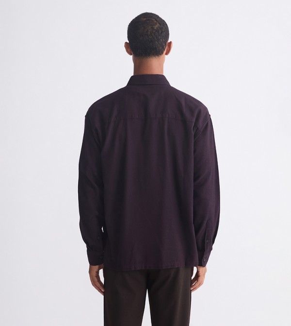 اٍل سي واي كيكي قمصان - بني محمر Long Sleeves