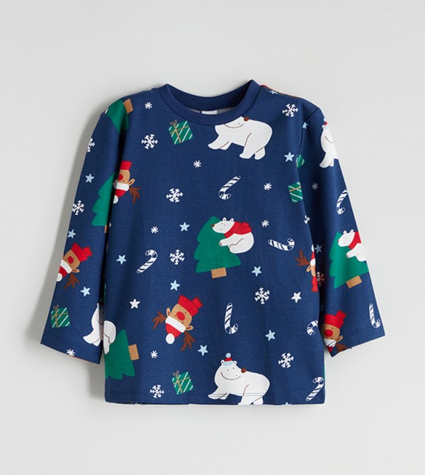 اٍل سي واي كيكي  comfy-edit - أزرق بحري داكن مجموعات بلايز وبيجامة