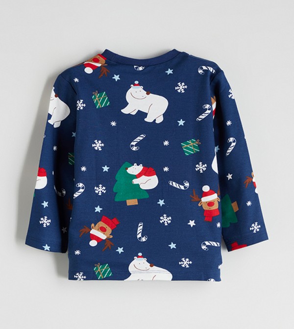 اٍل سي واي كيكي  comfy-edit - أزرق بحري داكن مجموعات بلايز وبيجامة