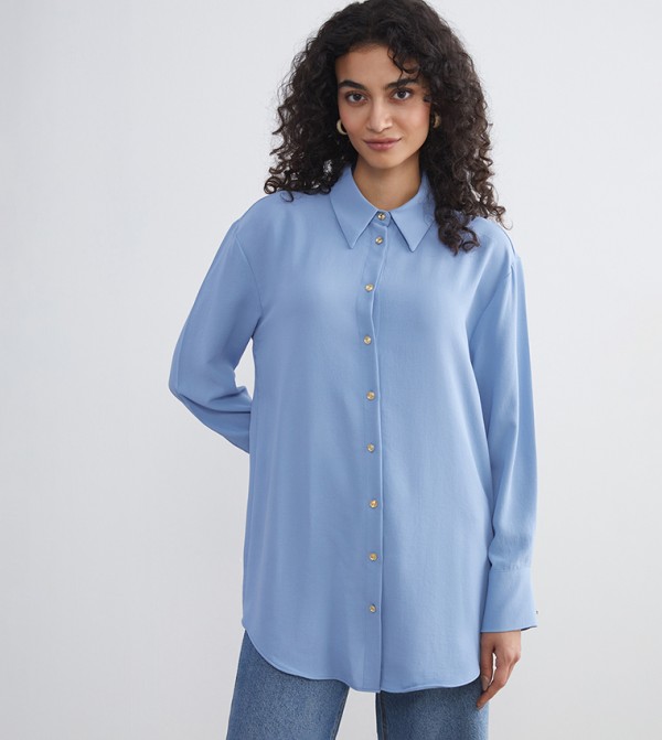 LC Waikiki  Shirts - Blue Shirts