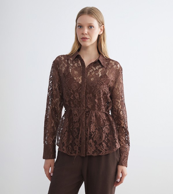 LC Waikiki  Shirts - Brown Shirts