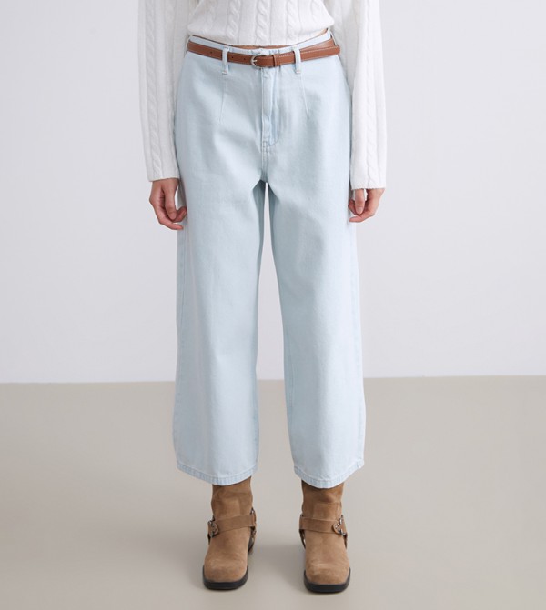 اٍل سي واي كيكي بناطيل جينز - أزرق Wide Leg Jeans