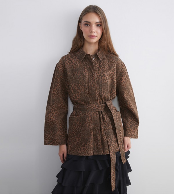 اٍل سي واي كيكي جاكيتات ومعاطف - بني جاكيتات كاجوال