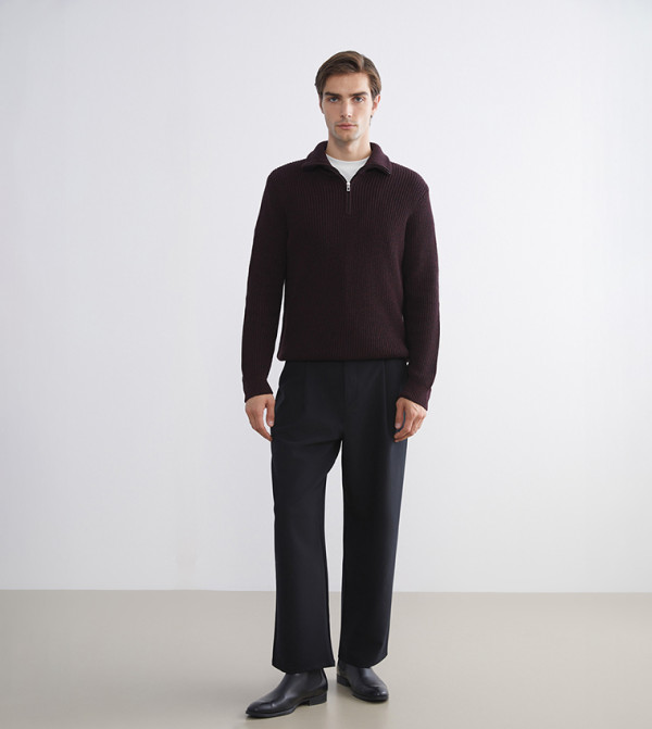 LC Waikiki Sweaters & Cardigans - Maroon Sweaters