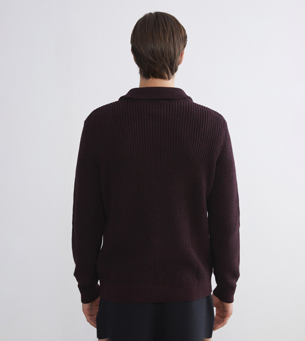 LC Waikiki Sweaters & Cardigans - Maroon Sweaters