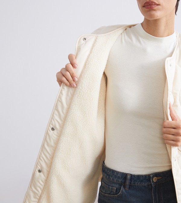 LC Waikiki  Puffer & Quilted Jackets - Beige Puffer & Quilted Jackets