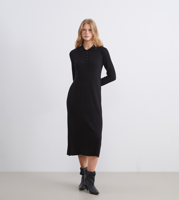 LC Waikiki  - Black Midi Dresses