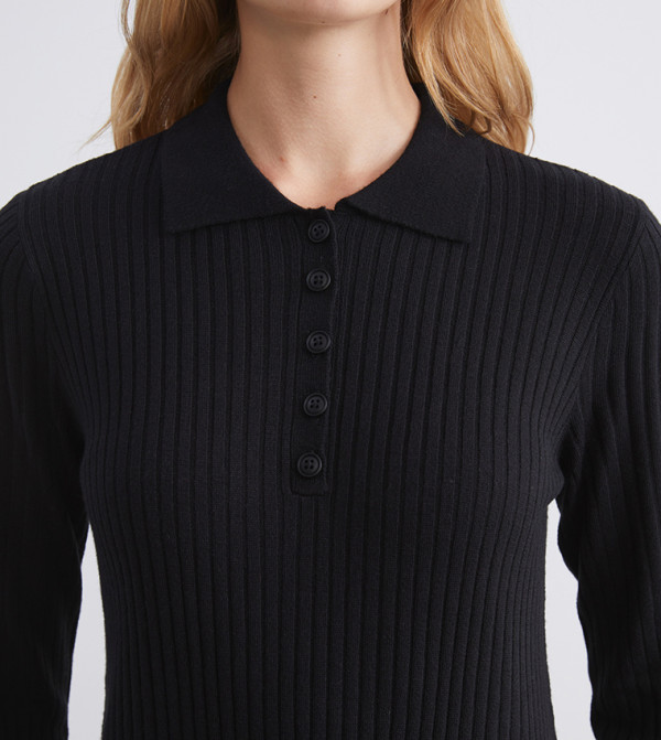 LC Waikiki  - Black Midi Dresses