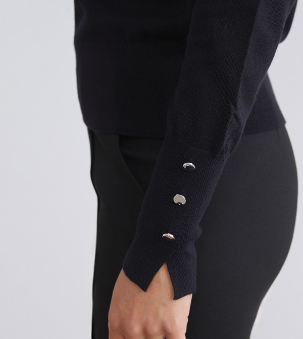 اٍل سي واي كيكي  سترات و كارديغانات - أسود Turtle neck Sweaters