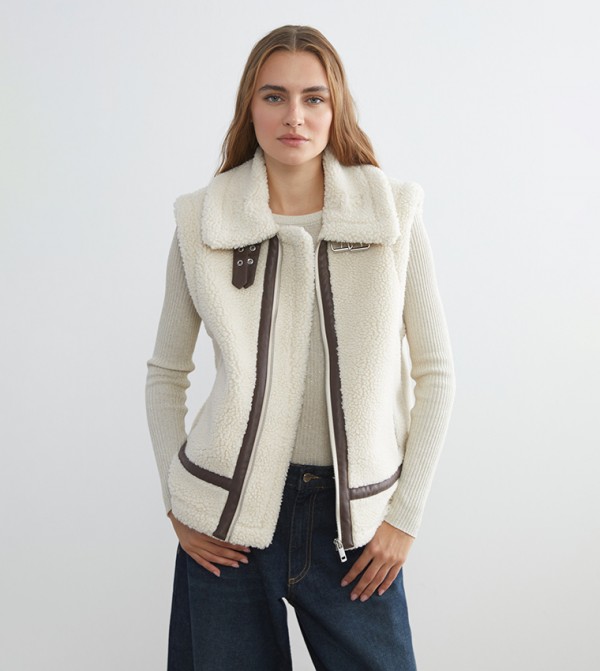 LC Waikiki Clothing - White Casual Jackets