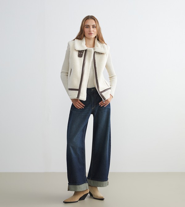 LC Waikiki Clothing - White Casual Jackets