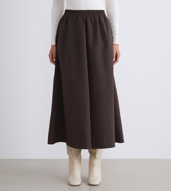 LC Waikiki  Skirts - Brown Midi Skirts