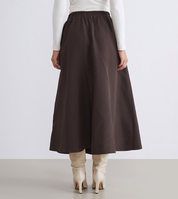 LC Waikiki  Skirts - Brown Midi Skirts