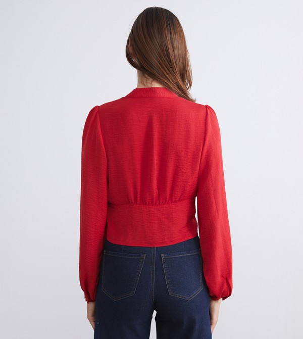 اٍل سي واي كيكي بلوزات - أحمر Cropped Tops