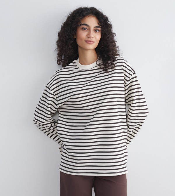 LC Waikiki LC Waikiki - Brown Long Sleeve T-Shirts