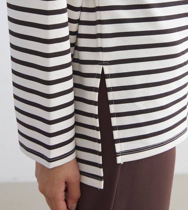 LC Waikiki LC Waikiki - Brown Long Sleeve T-Shirts