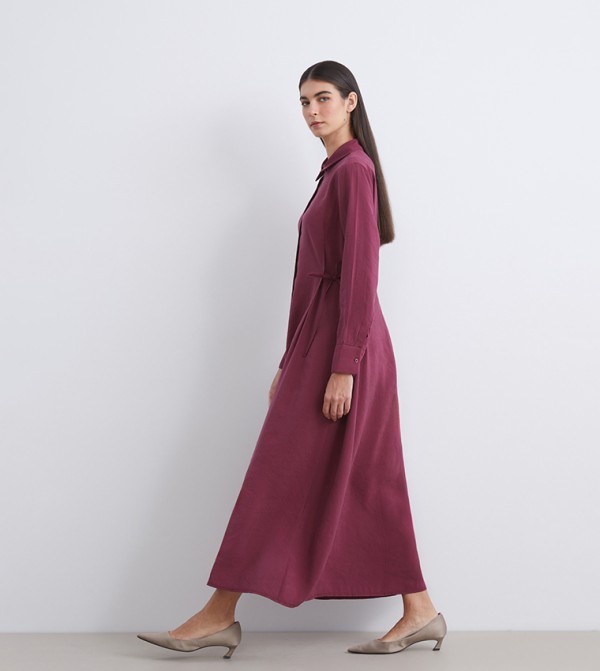 LC Waikiki  Clothing - Maroon Shirt & T-Shirt Dresses