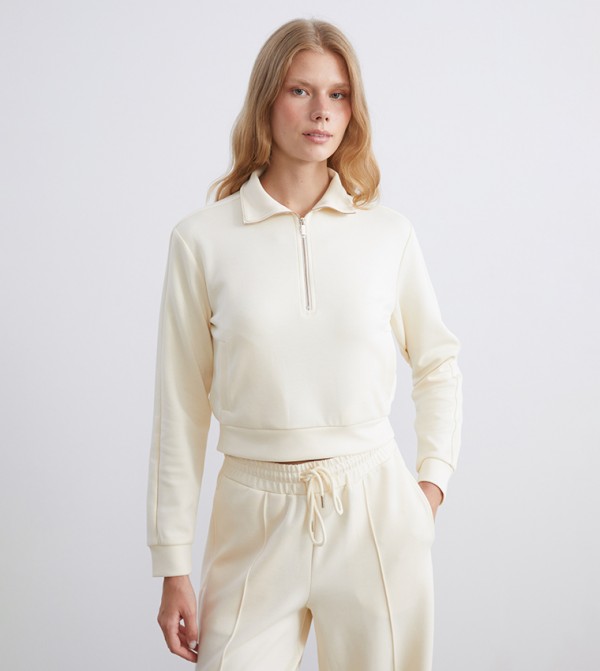 اٍل سي واي كيكي  ملابس - كريمي  بلوزات