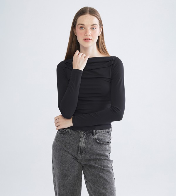 LC Waikiki LC Waikiki - Black Casual Tops