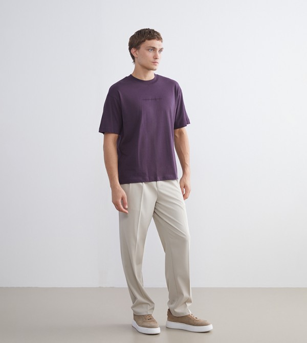 اٍل سي واي كيكي  ملابس - بنفسجي  Round Neck T-Shirts