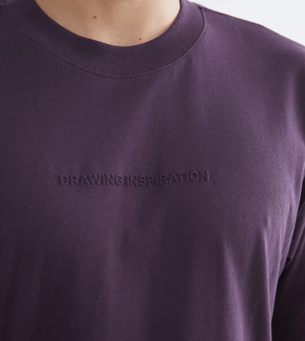 اٍل سي واي كيكي  ملابس - بنفسجي  Round Neck T-Shirts