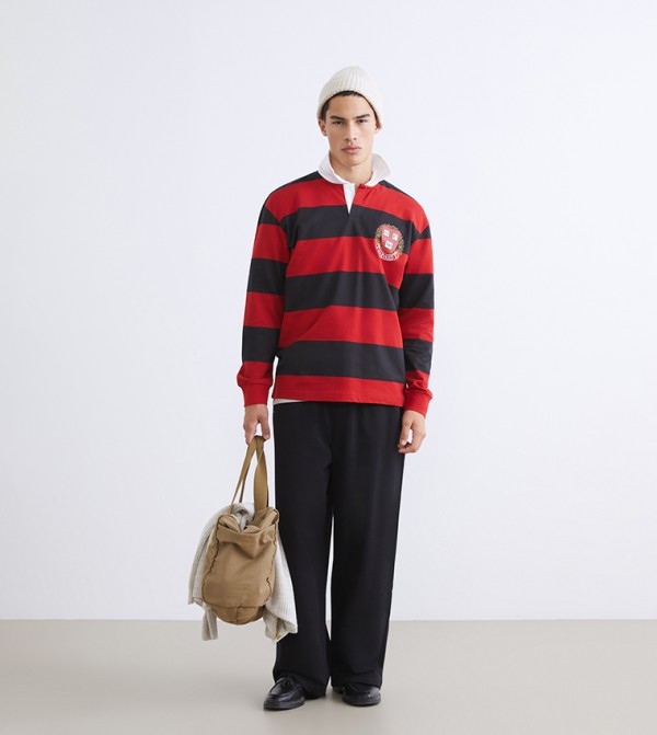 LC Waikiki  T-Shirts - Red Polo T-shirts