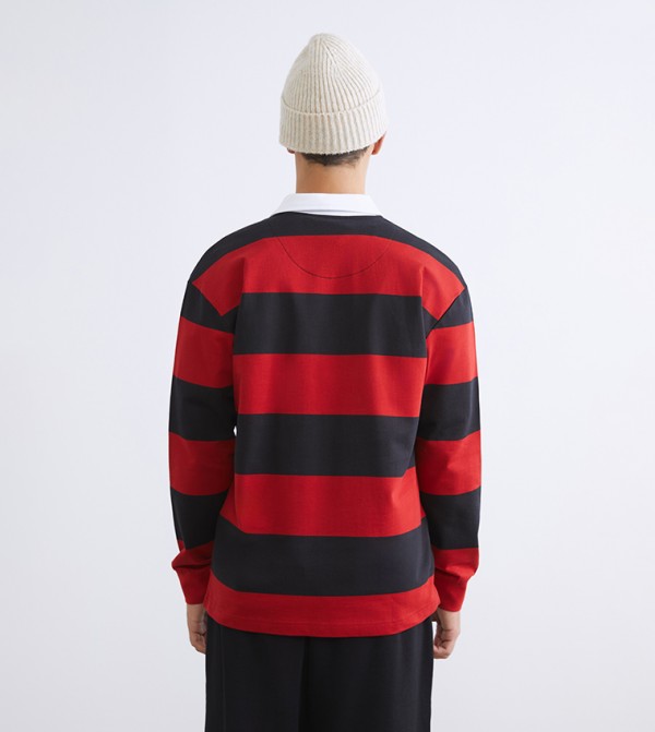 LC Waikiki  T-Shirts - Red Polo T-shirts