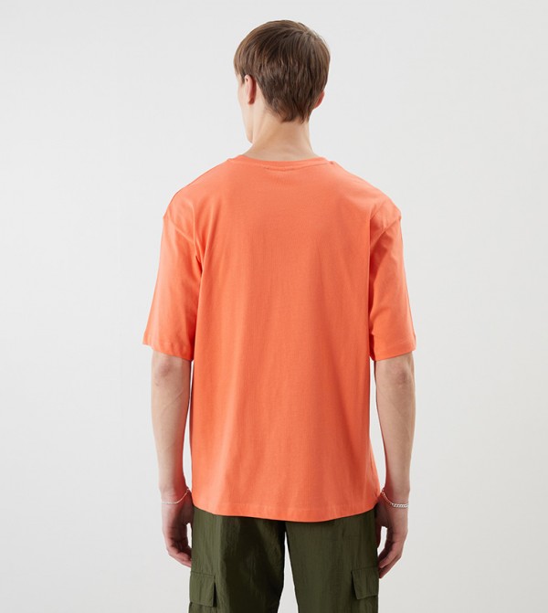 اٍل سي واي كيكي  ملابس - برتقالي  Round Neck T-Shirts