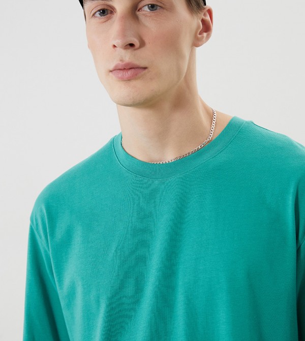 اٍل سي واي كيكي  ملابس - أخضر Round Neck T-Shirts