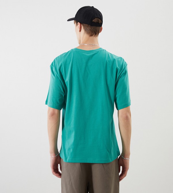 اٍل سي واي كيكي  ملابس - أخضر Round Neck T-Shirts